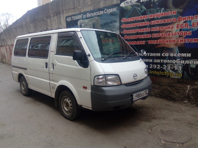 Mazda Bongo — удаление сажевого фильтра DPF
