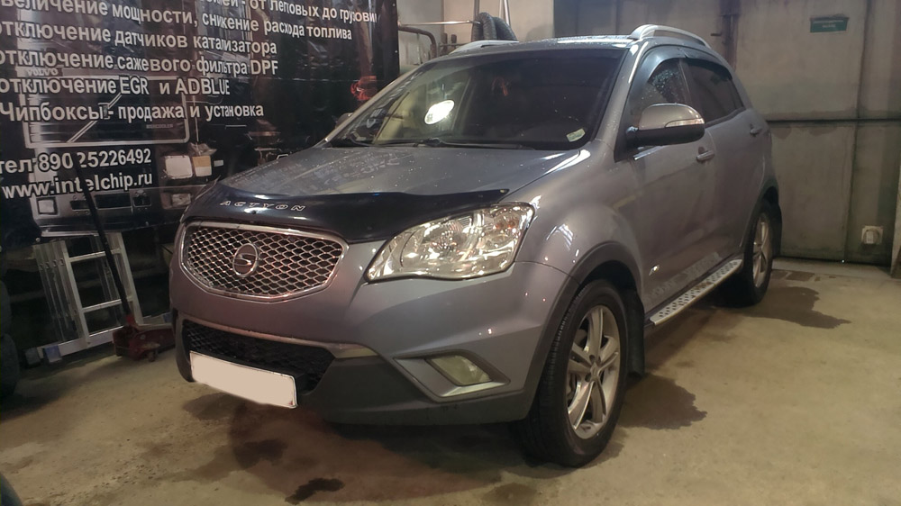 Ssangyong Actyon 2014 — удаление сажевого фильтра